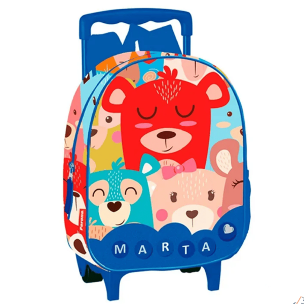 CARTABLE SCOLAIRE ROULETTE GARCON CASA RABAT ECOLE CRECHE OURSON