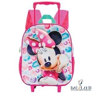 Cartable a roulettes Creche MINNIE Diamonds 3D 34 CM