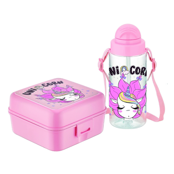 Pack gourde et lunch box UNICORN