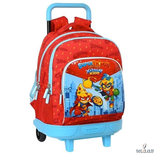 Cartable a roulettes Safta Super Things KAZOOM 45 cm