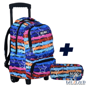 Pack Cartable à roulettes Algo 2 pièces STARS