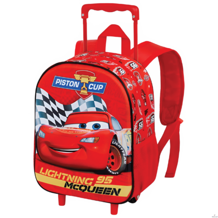 Cartable a roulettes Creche 3D CARS Mcqueen 34 cm