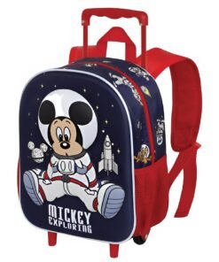 Cartable a roulettes Creche 3D MICKEY Astronaute 34cm
