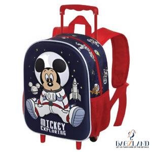 Cartable a roulettes Creche 3D MICKEY Astronaute 34cm