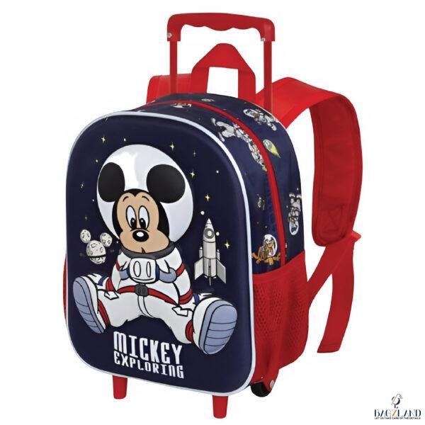 Cartable a roulettes Creche 3D MICKEY Astronaute 34cm