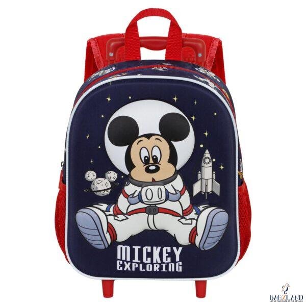 Cartable a roulettes Creche 3D MICKEY Astronaute 34cm – Image 3
