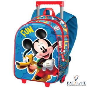 Cartable a roulettes Creche 3D MICKEY Fun 34cm
