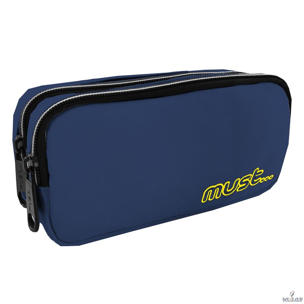 Trousse Must Bleu double compartiment