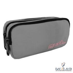 Trousse Must Gris double compartiment