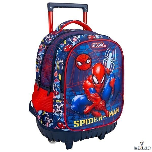 Cartable a roulettes MUST Spiderman Beyond 45 cm