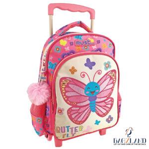 Cartable à roulettes creche MUST Little Butterfly 31 cm
