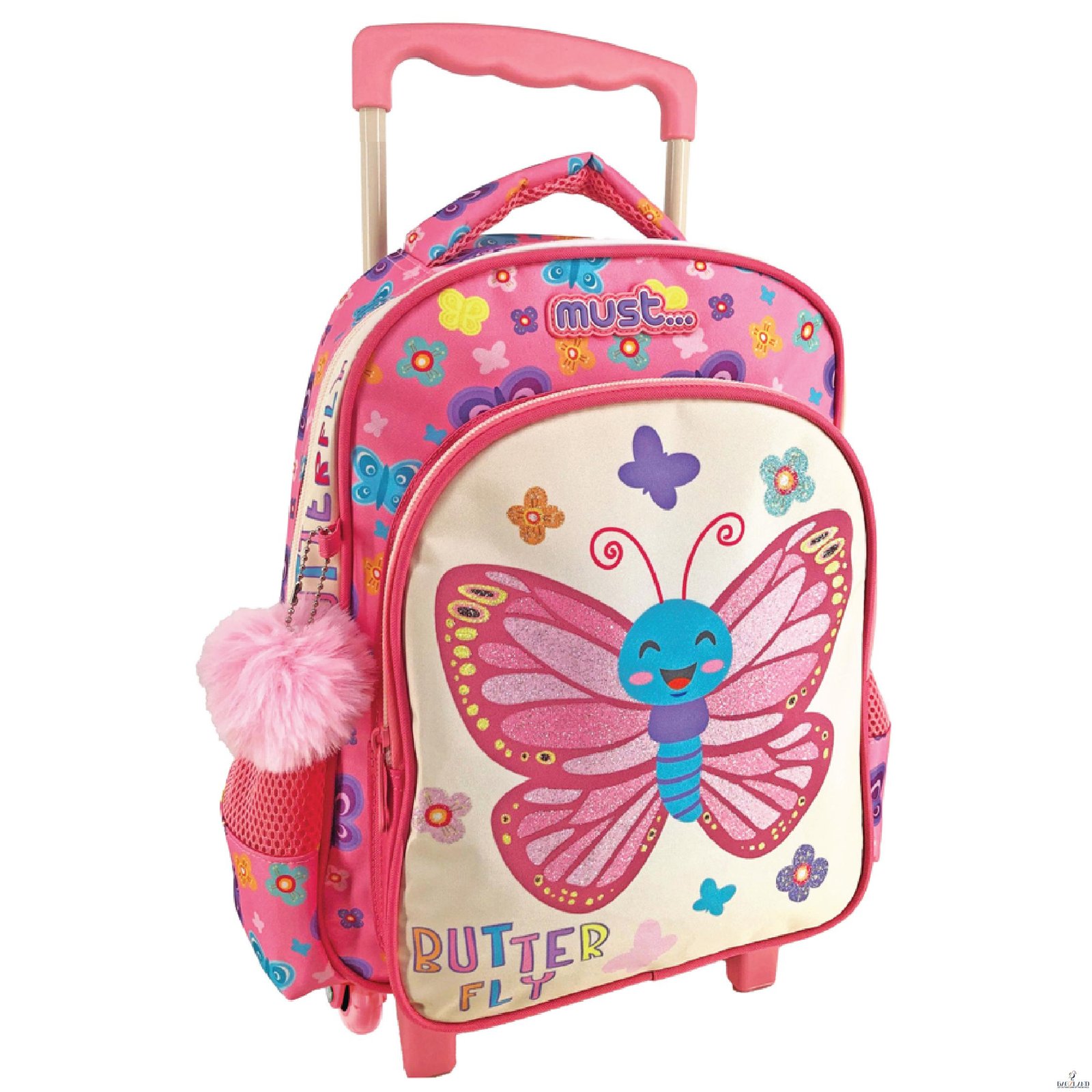 Cartable à roulettes creche MUST Little Butterfly 31 cm