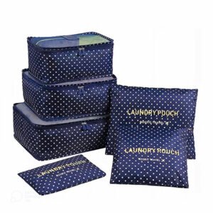 Organisateur de Valise 6 pcs Stars Bleu