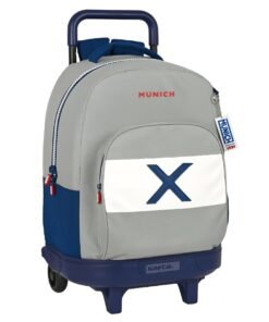 Cartable a roulettes MUNICH Gris 45 cm