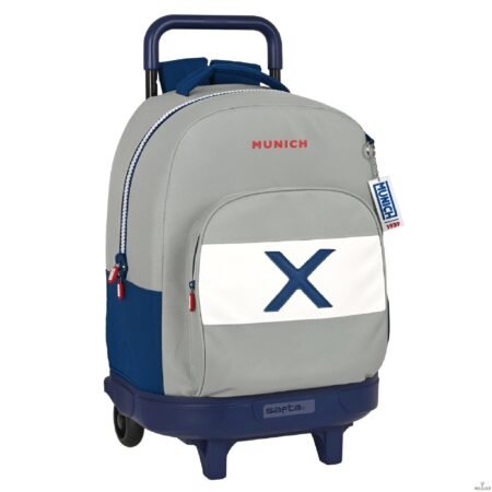 Cartable a roulettes MUNICH Gris 45 cm