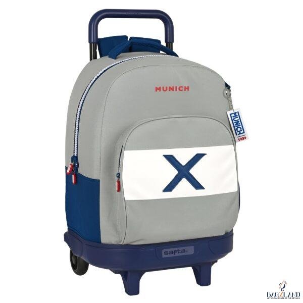 Cartable a roulettes MUNICH Gris 45 cm