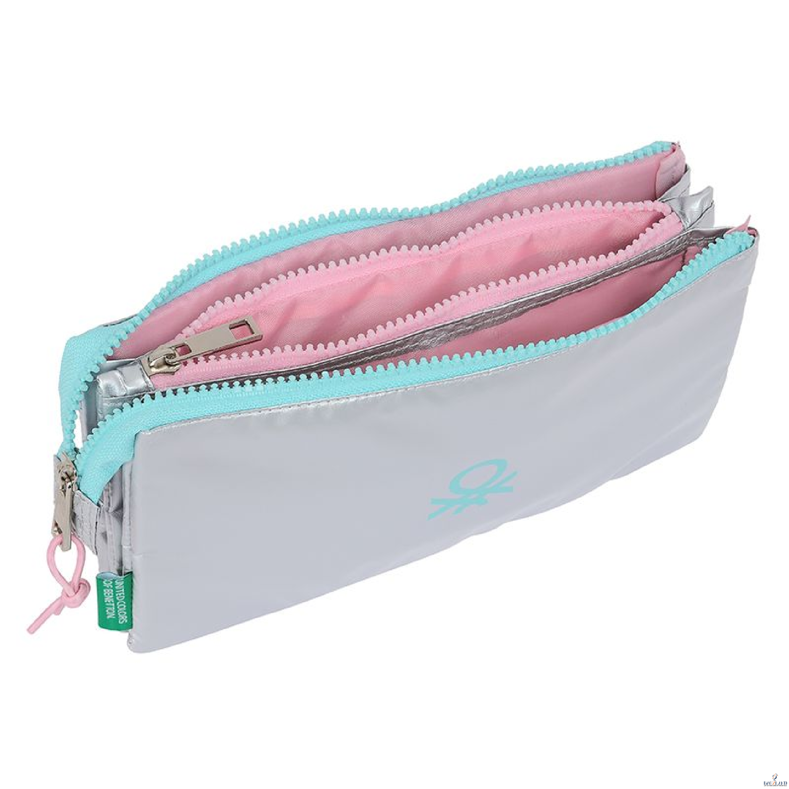Trousse BENETTON Silver Tripple compartiment – Image 2