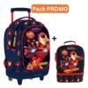 PACK Cartable à roulettes + Sac a repas MUST Iron Man 45 cm