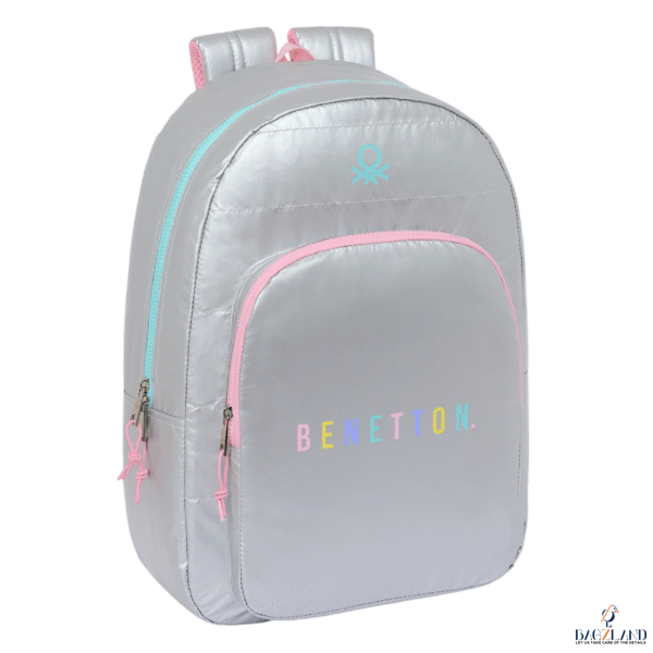Sac a Dos BENETTON SILVER 46 cm