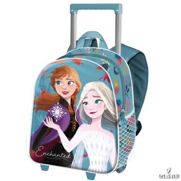 Cartable a roulettes Creche Frozen Enchanted 3D 34 cm