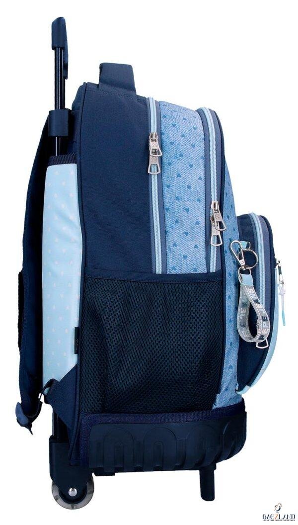 Cartable a roulettes PEPE JEANS NONI DENIM Light blue 43 cm – Image 2