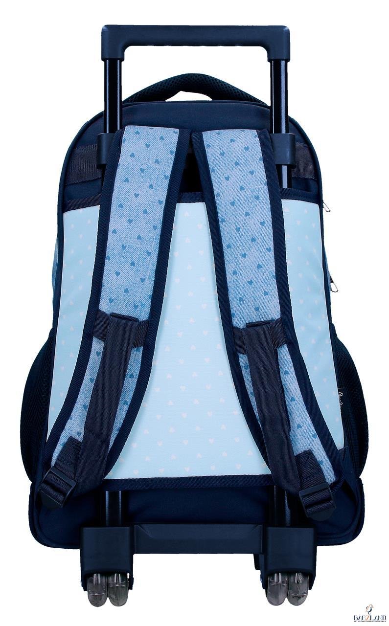 Cartable a roulettes PEPE JEANS NONI DENIM Light blue 43 cm – Image 3