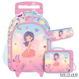 Pack Cartable a roulettes CP Must little Angel 43cm 3 PCS