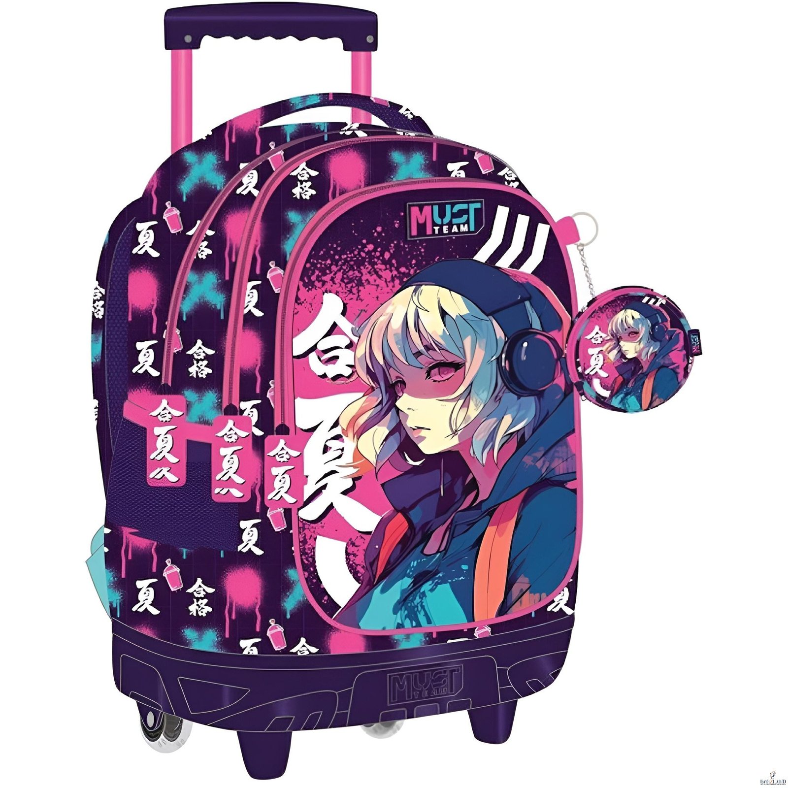 Cartable a roulettes MUST ANIME 44 cm