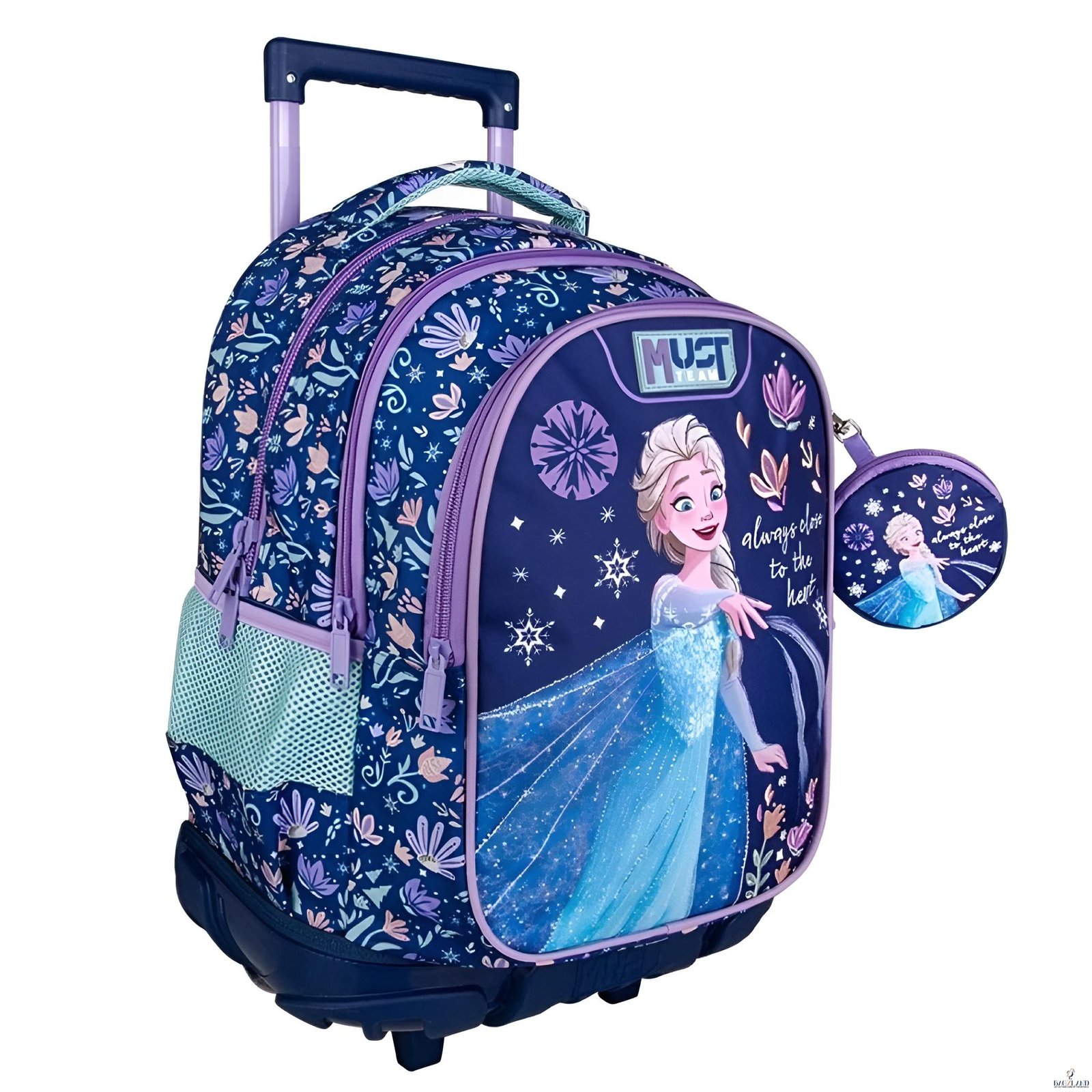 Cartable a roulettes MUST FROZEN ALWAYS CLOSE TO THE HEART 44 cm