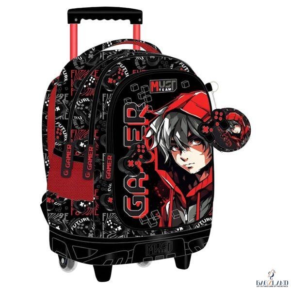 Cartable a roulettes MUST Gamer  44 cm