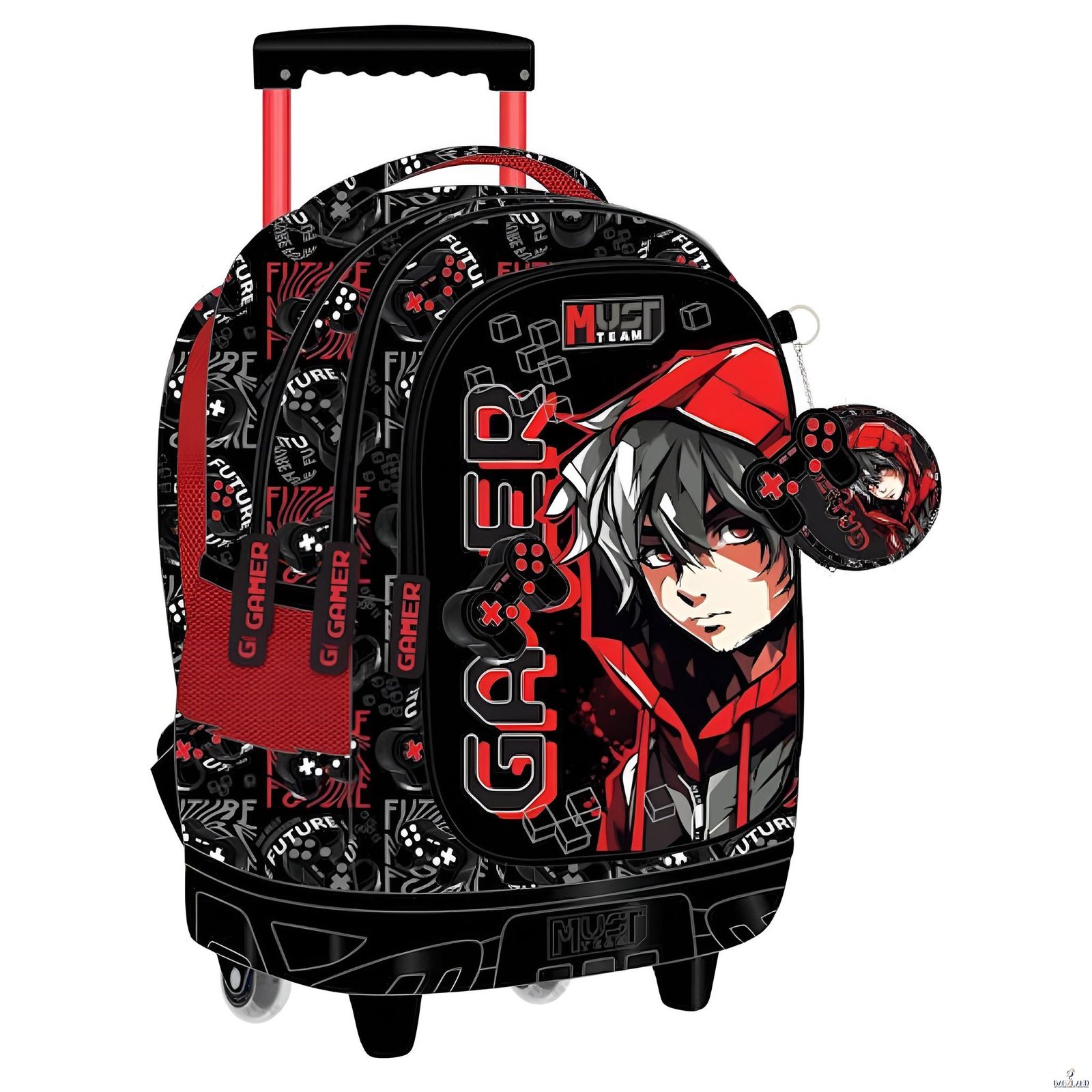 Cartable a roulettes MUST Gamer  44 cm