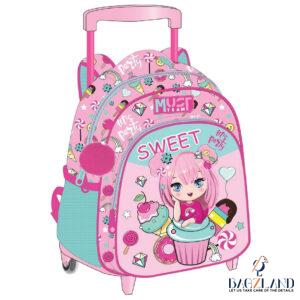 Cartable à roulettes creche MUST sweet party 31 cm