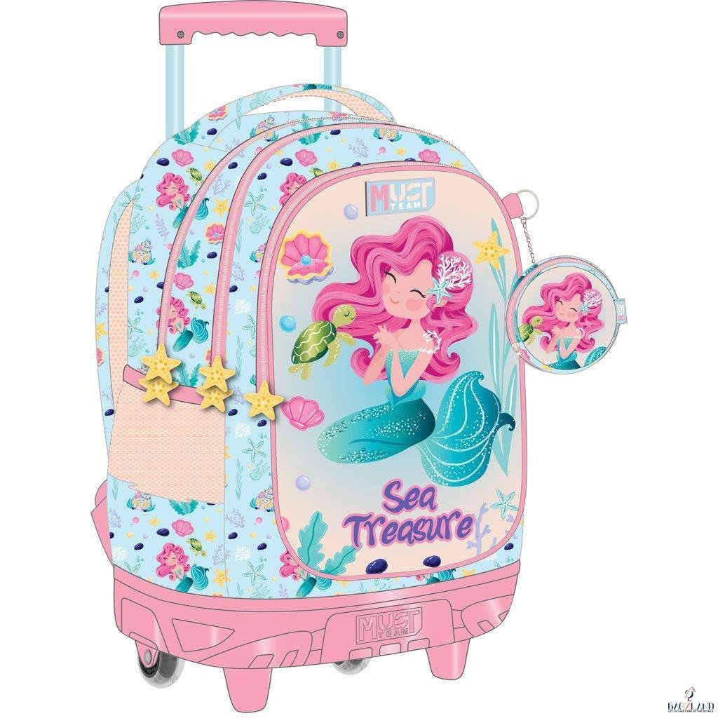 Cartable a roulettes Beautiful Mermaid MUST 44 cm