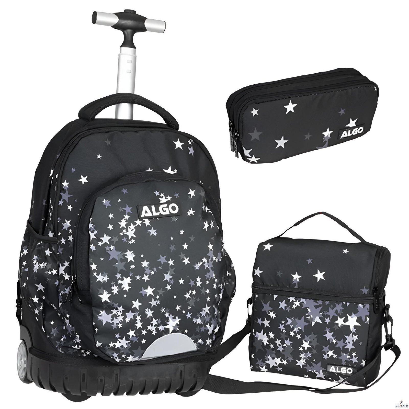 Pack Cartable a roulettes ALGO LAS ESTRELLAS 3 PCS