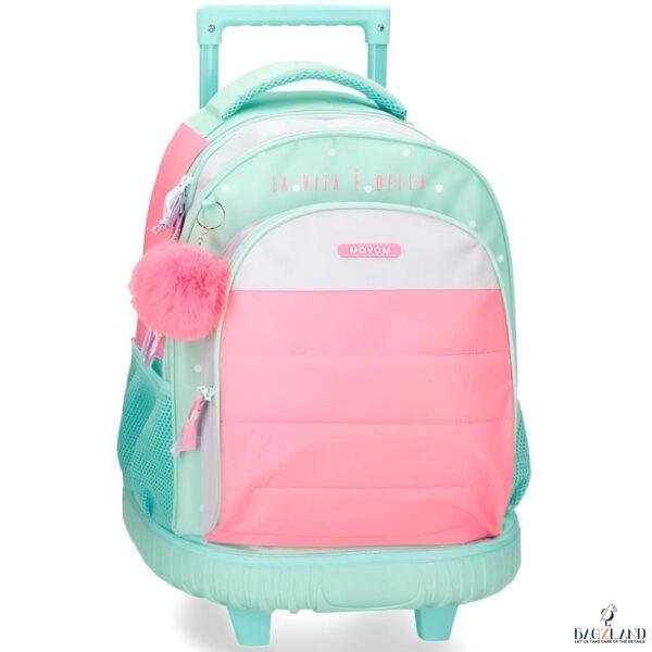 Cartable a roulettes Movom La Vita Bella 43 cm