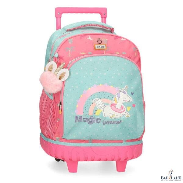 Cartable a roulettes ENSO Magic Summer MULTICOLOR  44 cm