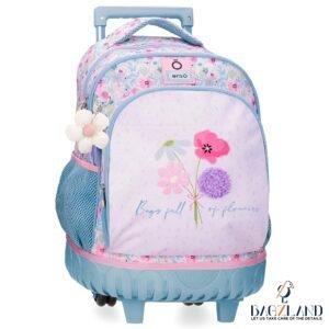 Cartable a roulettes Enso Full of Flowers 44 cm