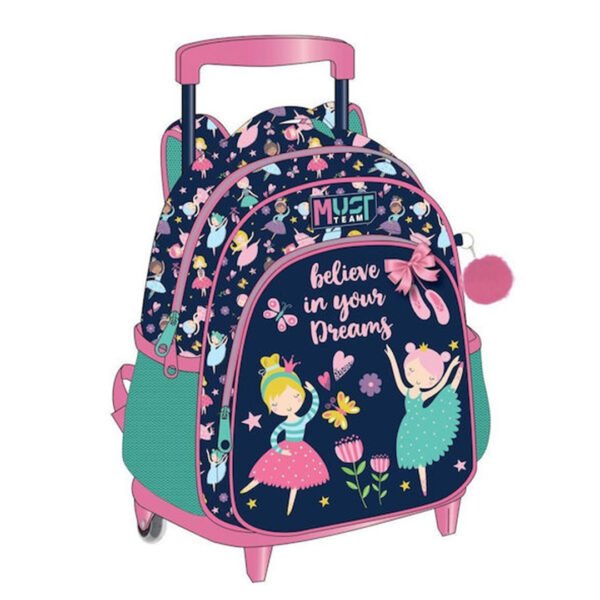 Cartable à roulettes creche MUST believe in your dreams 31 cm