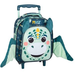 Cartable à roulettes creche MUST little dragon 31 cm