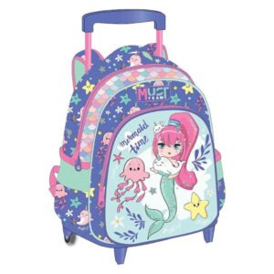 Cartable à roulettes creche MUST mermaid time 31 cm