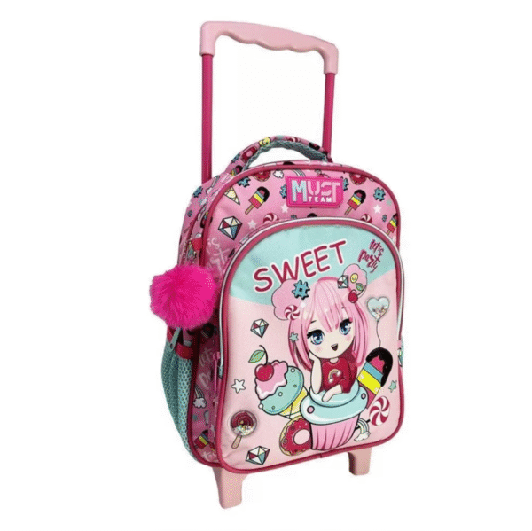 Cartable à roulettes creche MUST sweet party 31 cm