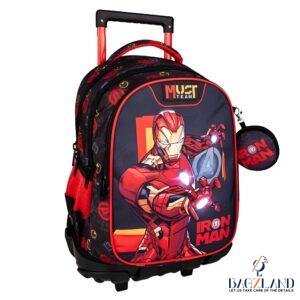 Cartable a roulettes MUST Iron Man 45cm