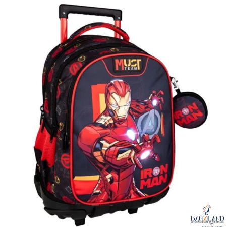 Cartable a roulettes MUST Iron Man 45cm