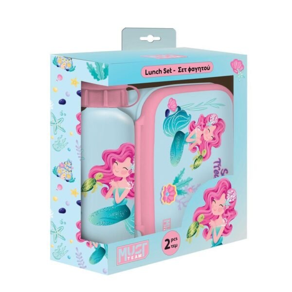 Set de gourde et lunchbox Must Beautiful Mermaid