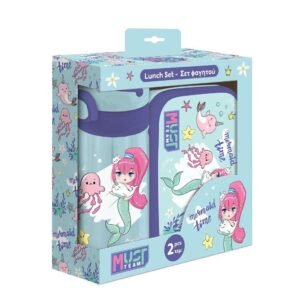 Set de gourde et lunchbox Must Mermaid time