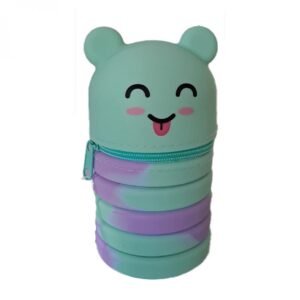 Trousse Must en silicone vert clair seul compartiment