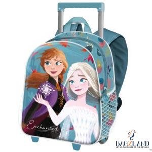 Cartable a roulettes Creche Frozen Enchanted 3D 34 cm