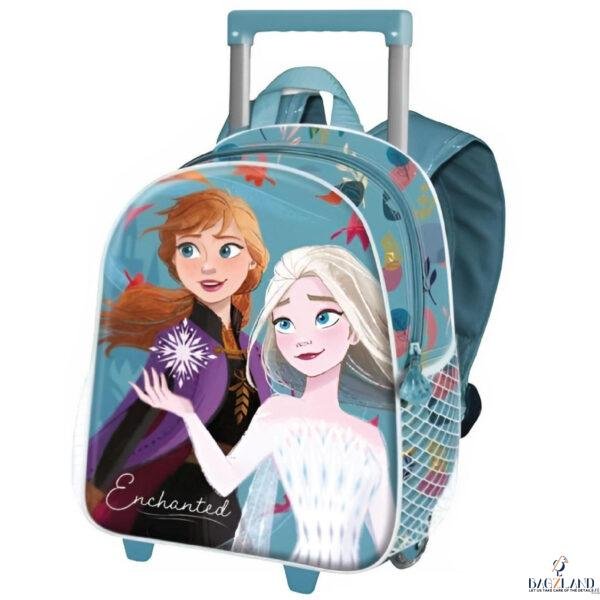 Cartable a roulettes Creche Frozen Enchanted 3D 34 cm