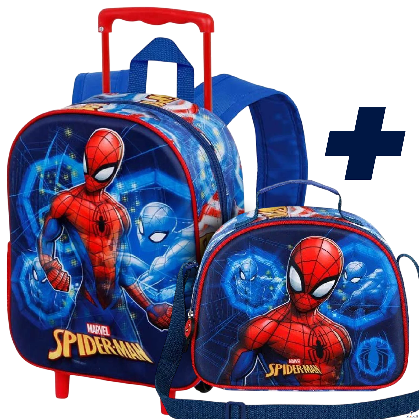 PACK 2 PIECES 3D SPIDERMAN Powerful 34 cm