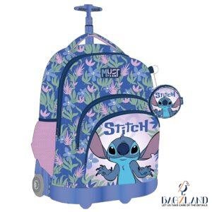 Cartable a roulettes MUST STITCH FLORAL 45 cm